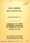 Les Cahiers du Cermtri année 1981 n° 22