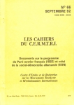 Les Cahiers du Cermtri année 1992 n° 66