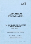 Les Cahiers du Cermtri année 2006 n° 120 