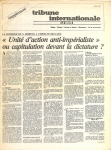 Tribune Internationale - la Vérité n° 06 supp 1982