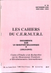 Les Cahiers du Cermtri année 1995 n°78