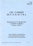 Les Cahiers du Cermtri année 1998 n° 88
