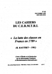 Les Cahiers du Cermtri année 1999 n° 95
